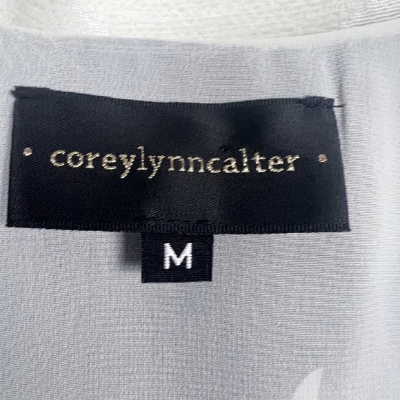 Corey Lynn Calter silk black & white geometric shift dress - Picture 5 of 7